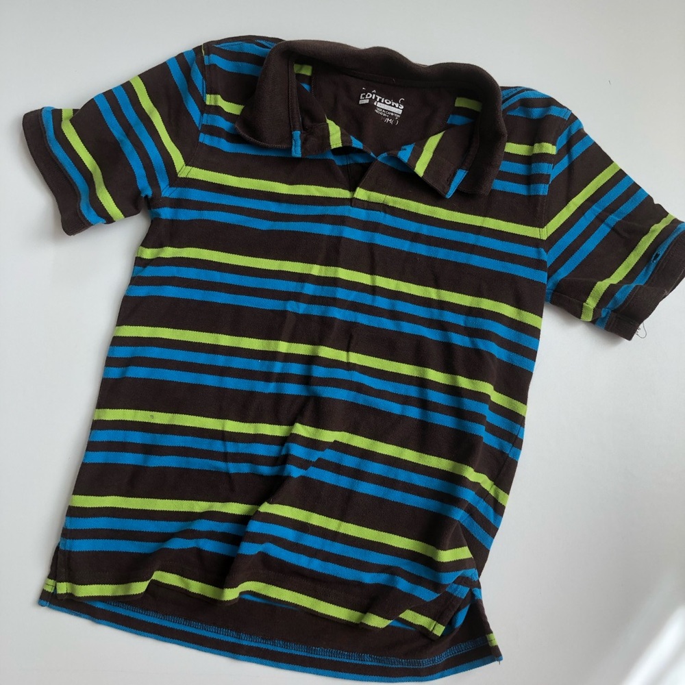 Stripe Polo tee shirt